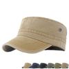 Bavlnená vojenská čiapka s plochým topom Pánska čiapka proti slnku Captain Cap Trucker Cap