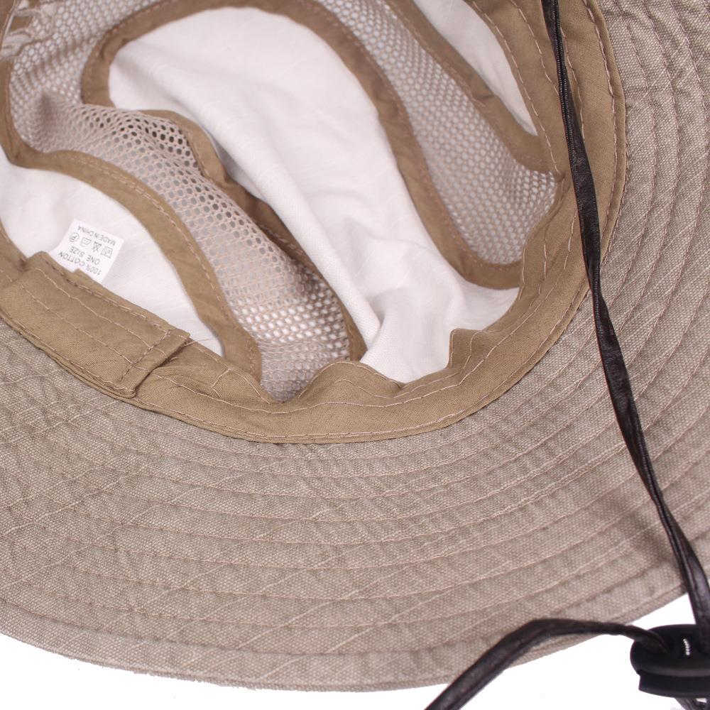 Waterproof Bucket Hat Summer Men Women Hat Outdoor UV Protection Wide Brim Panama Safari Hunting Hiking Fishing Sun Hat