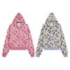 2026 Unisex Oversized Hooded Zip-Up Sweatshirt Camo Print Streetwear Casual Jacket