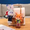 Disney Zootopia Judy Rabbit & Nick Fox Keychain Plush Doll Charm
