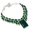 Emerald Natural Diopside 925 Sterling Silver Necklace 18" K5h99