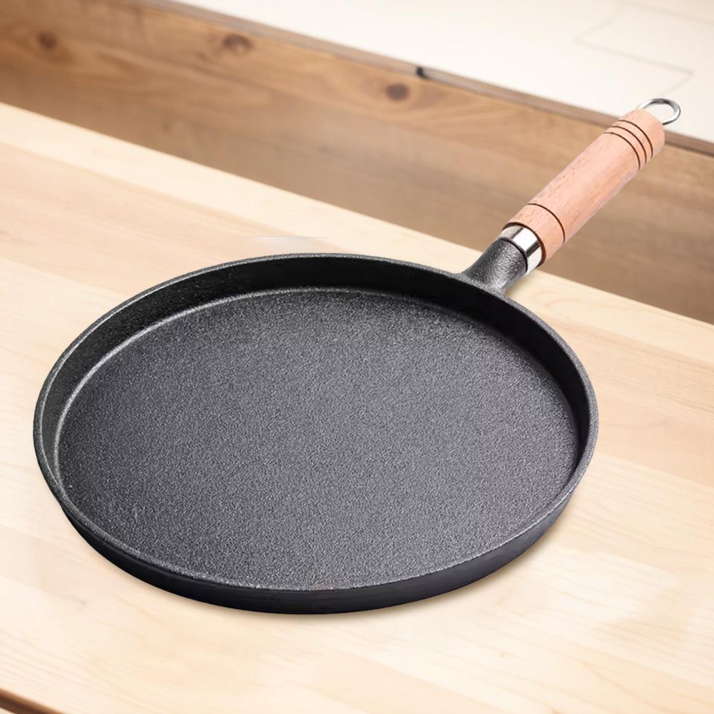 Versatile Cast Iron Skillet with Comfortable Handle for All Stovetops