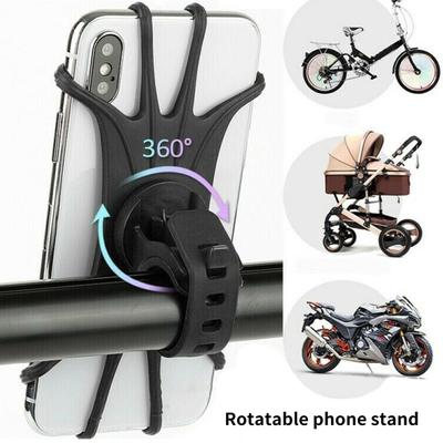 Phone Holder Non-slip Rotation Universal Handlebar 360 Degree Mounted Navigation Phone Bracket