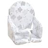LOOPING Babyhochstuhlkissen | Wasserdichtes PVC, Riemen, Hergestellt in Frankreich | Pyjama-Hase