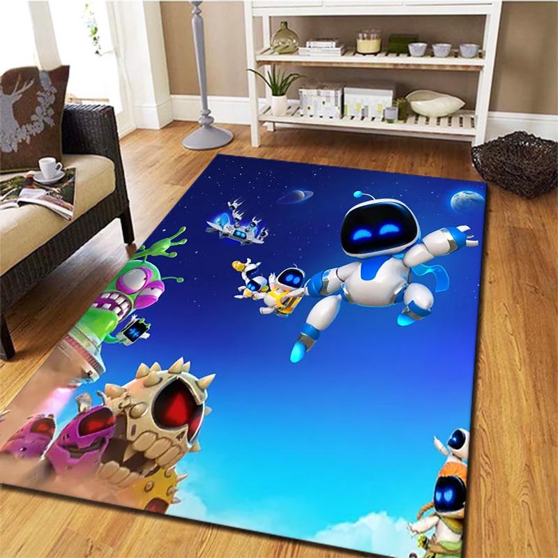 ASTRO BOT Teppich für Wohnzimmer, Schlafzimmer, Zuhause, Sofadekoration, Kinderspiel, Rutschfeste Bodenmatte