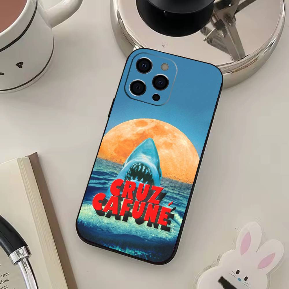 Singer Cruz Cafune Phone Case For iPhone 17,16,15,14,13,12,11 Plus,Pro Max,XS,Soft Silicone Black Cover
