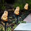 Night-Illuminated Solar Owl Lights - Waterproof Garden Stakes for Lawn and Walkway Decor