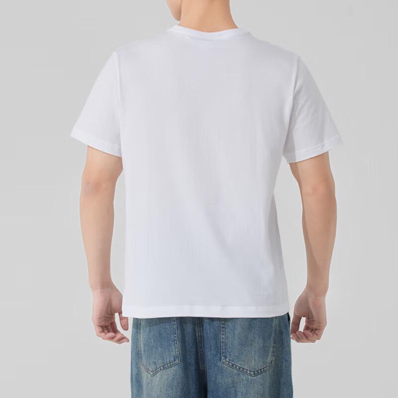 Puma Camiseta Manga Curta Respirável Confortável Simples na Moda Masculina Tops Branco 691340-52