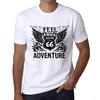 Męska koszulka w stylu vintage z grafiką T-shirt Feel The Adventure White