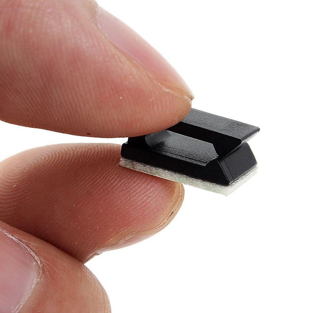 Firm Plastic Self-adhesive Organizer Clamp Wire Management Buckle Line Cable Clip Fixer Holder