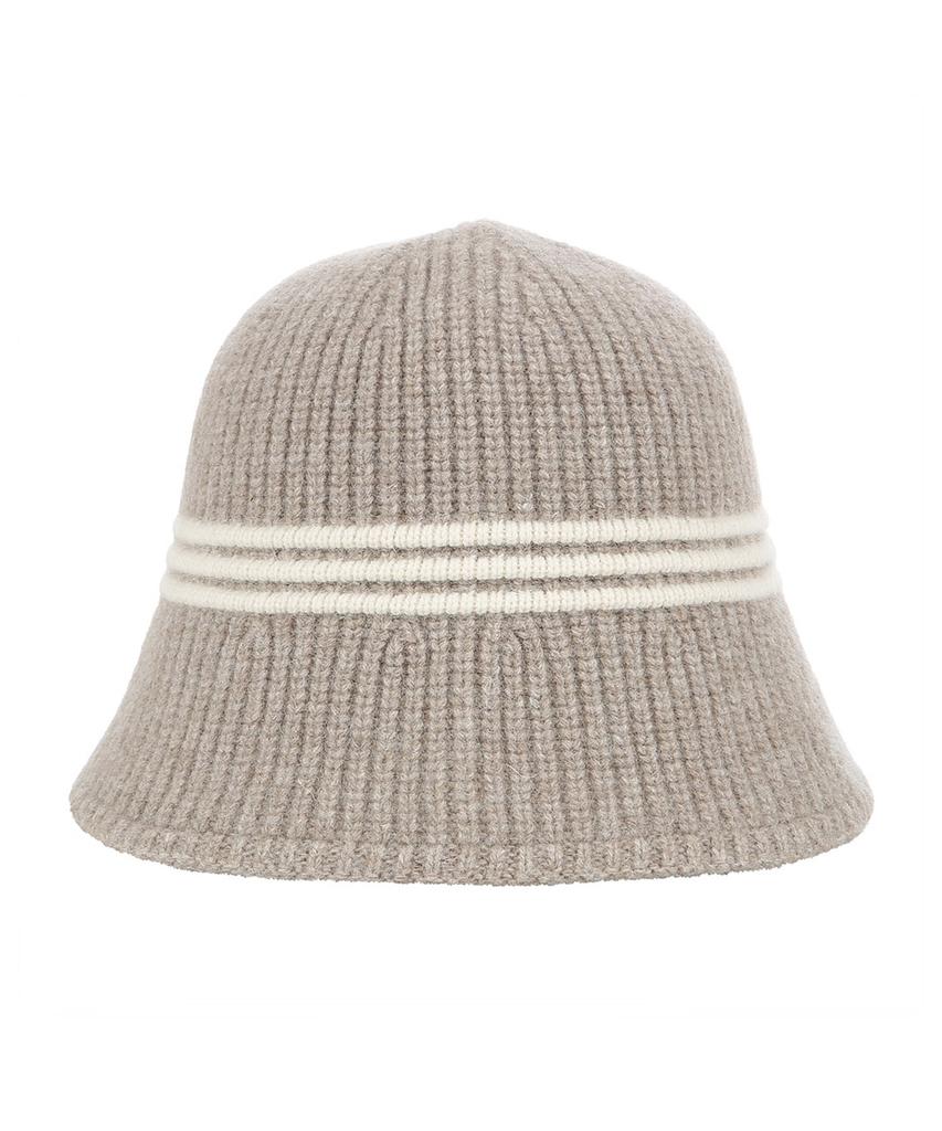 VANAKE Striped Back Slit Bucket Hat_Vb3Zamm301Z
