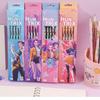12Pcs Kpop Demon Hunters Huntrix 2B Pencils Wood Graphite Sketch Pencils Collection Smooth Writing Designed for School Office Drawing Sketching