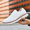 New British Style Men's Shoes Summer Breathable Sports Shoes Fly-woven Mesh Shoes Men's Large Size Shoes