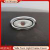 2Pcs Chrome Car Side Turn Light Lamp Cover Sticker for Nissan Versa Sunny Almera Latio 2011 2012 2013 Molding Trim