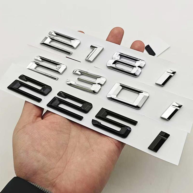 Logotipo de Estilo de Carro ABS 3D 230i 220i 218i 225i Emblema Adesivo Emblema do Porta-malas Traseiro Para BMW Série 2 230i 220i 218i 225i Acessórios