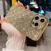 Luxe mode gegalvaniseerde diamanten telefoonhoesje voor iPhone iPhone 16 15 14 Pro Max 13 12 11 Diamanten lens beschermende zachte hoes