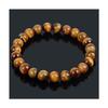 Armband - Lithotherapie - Tigerauge - 24 Perlen - Elastisch - Länge 18 cm