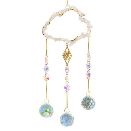 Suncatcher Wind Chime Pendentif Couleurs vibrantes Belles réflexions Arc-en-ciel Faux Cristal Fait à la main Jardin Fenêtre Pendentif Adulte Sex Wear