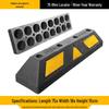 Rubber Parking Wheel Stopper: Anti-Collision PVC Wheel Limiter for Garages
