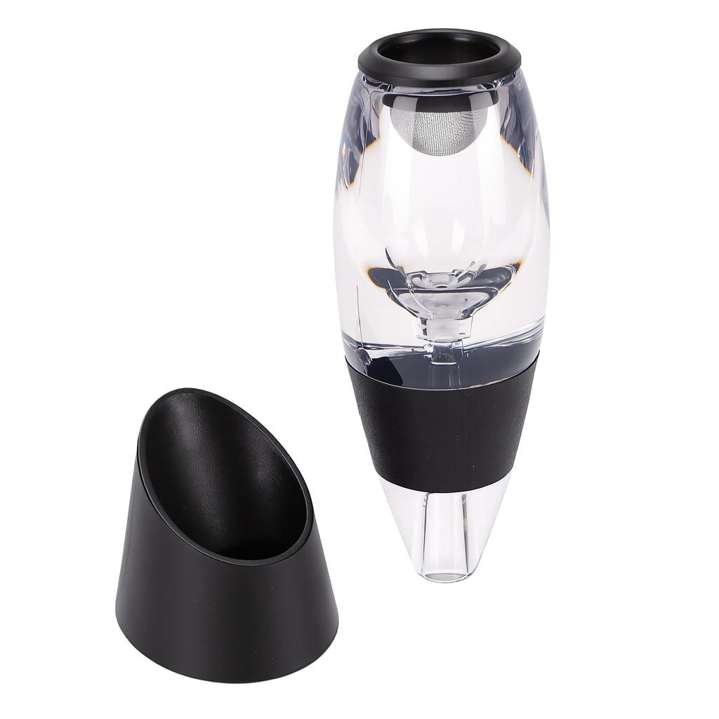 Wine Aerator Instant Aeration Portable Decanter with Base Filter Sediment Enhances Flavor Easy to Use For Home Party