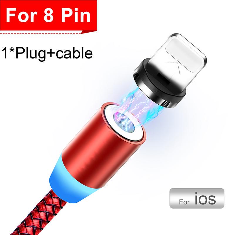 Magnetic Micro USB Cable IPhone Samsung Android Fast Charger USB Type C Cable Mobile Phone Cord Wire