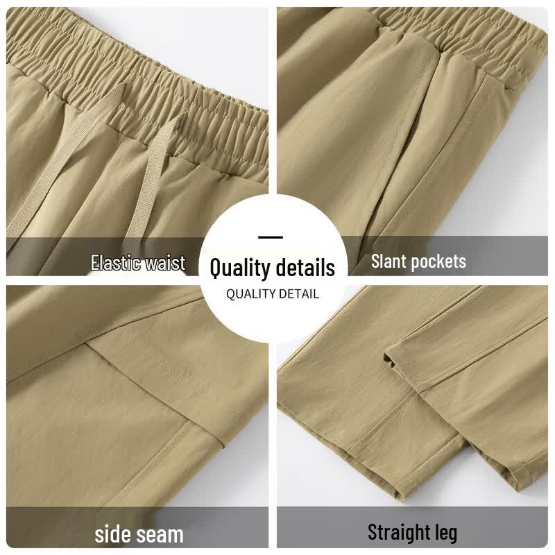 MINISO Men's American Vintage Curved Cut Casual Pants