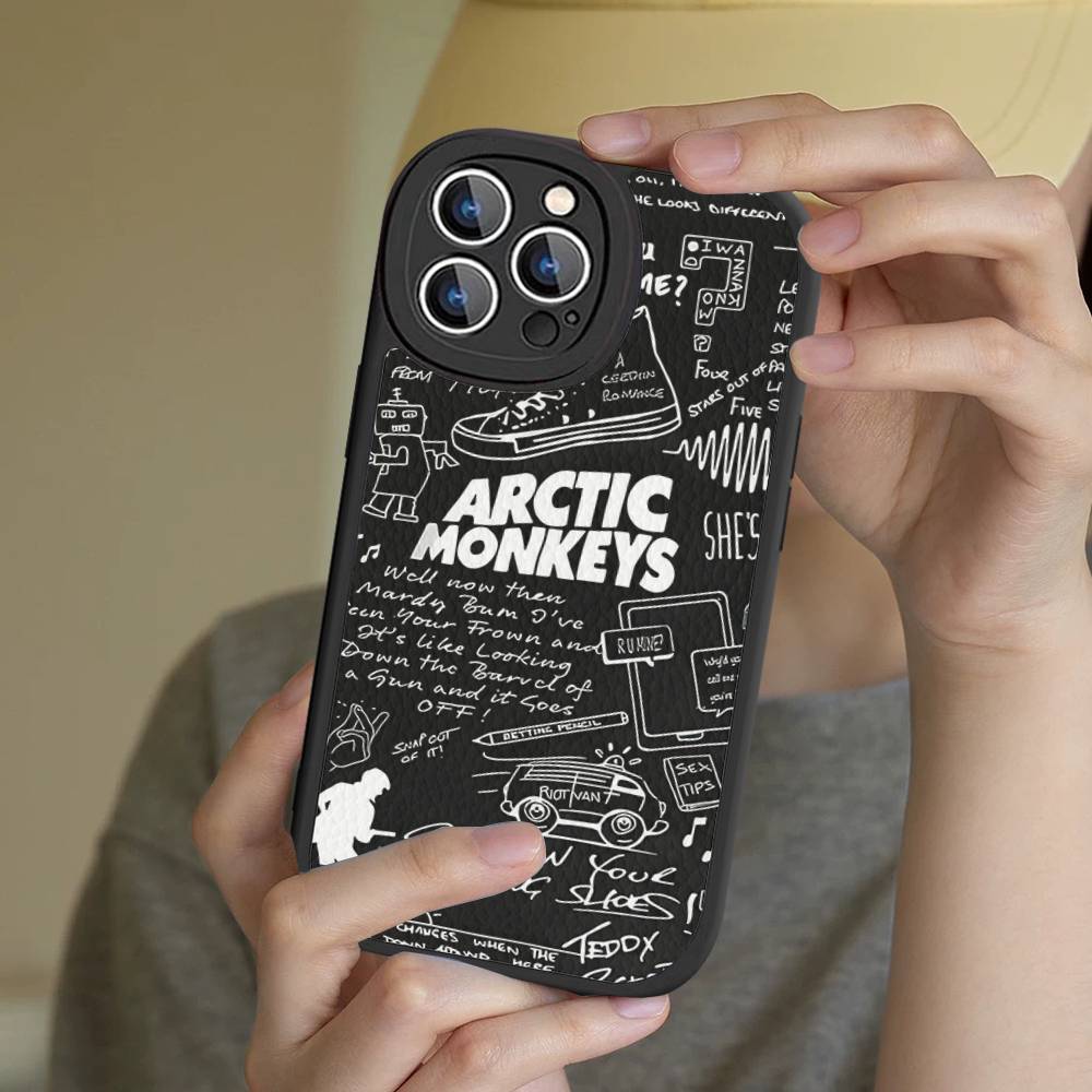 Logo A-Arctic M-Monkeys Phone Case For IPhone 16 15 14 13 Pro Max 11 12 Plus Leather Silicone Cover