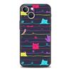 Abstraktes Kreatives Katzenlinienmuster Handyhülle Cover für iPhone 17 16 15 14 13 12 11 Pro Max 17Air Plus Stoßfeste Weiche TPU-Schale