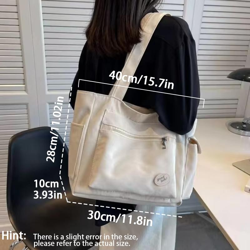 2026 Fashi Sac à bandoulière pour femmes Classe Grande capacité Sac fourre-tout étudiant Nouveau Sac à main en toile pour le travail Sac pour femmes Sac écologique