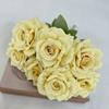 7 Heads Rose Silk Artificial Flower Bride Bouquet Wedding Floral Arrangement Materials Home Table Vase Decor Party Props Gifts
