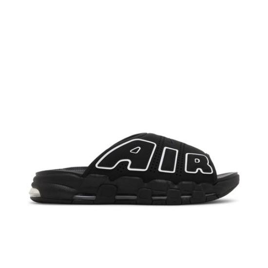 Nike Air More Uptempo Slide Black Grey Sole Men's DV2132-001
