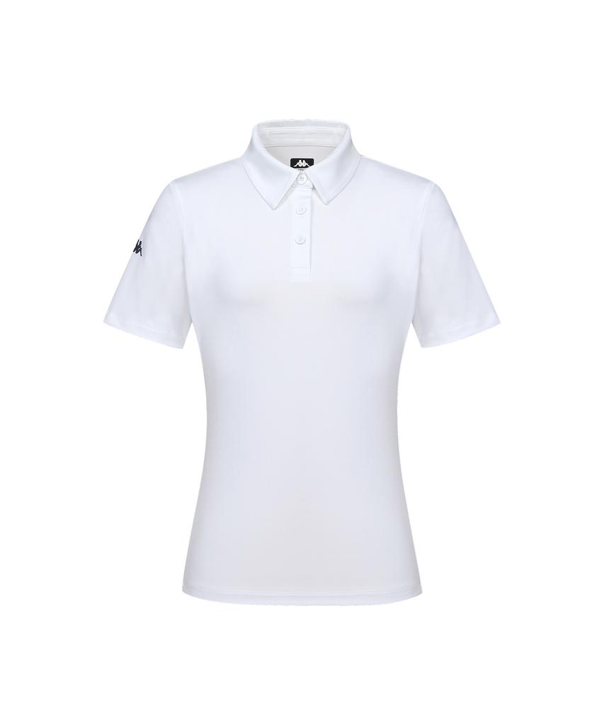 Kappa Golf Solid Short Sleeve T-Shirt Women'S White