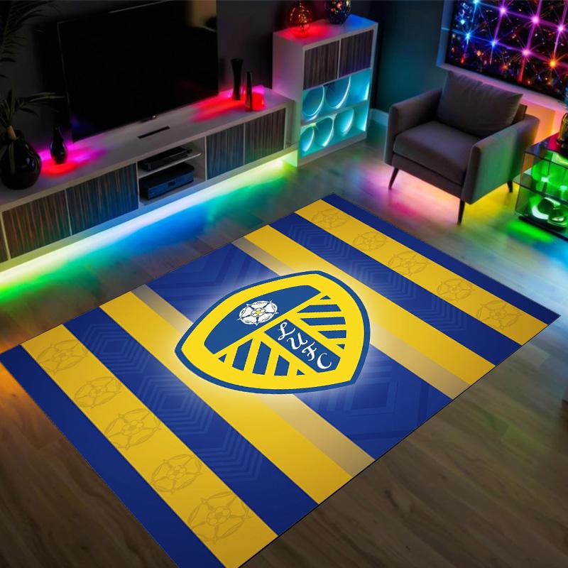 Dizajn Leeds United Křišťálový zamatový koberec Útulný Nie?Protišmyková potlačená predložka do spálne, obývacej izby, predsiene
