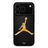 Case For iPhone 17 Pro Jordan Logo 23 Nike Basketball Golden Color Maniacase