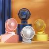 Mini USB Fan Rechargeable Battery Fan with Timer Strong Wind 3 Speed Desktop Portable Quiet Office Camping Outdoor