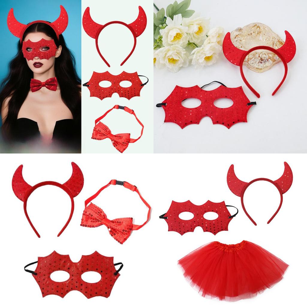 Anna Prinzessin Halloween Kostüm Zubehör Mit Plastik Teufelshorn Stirnband Für Cosplay Party