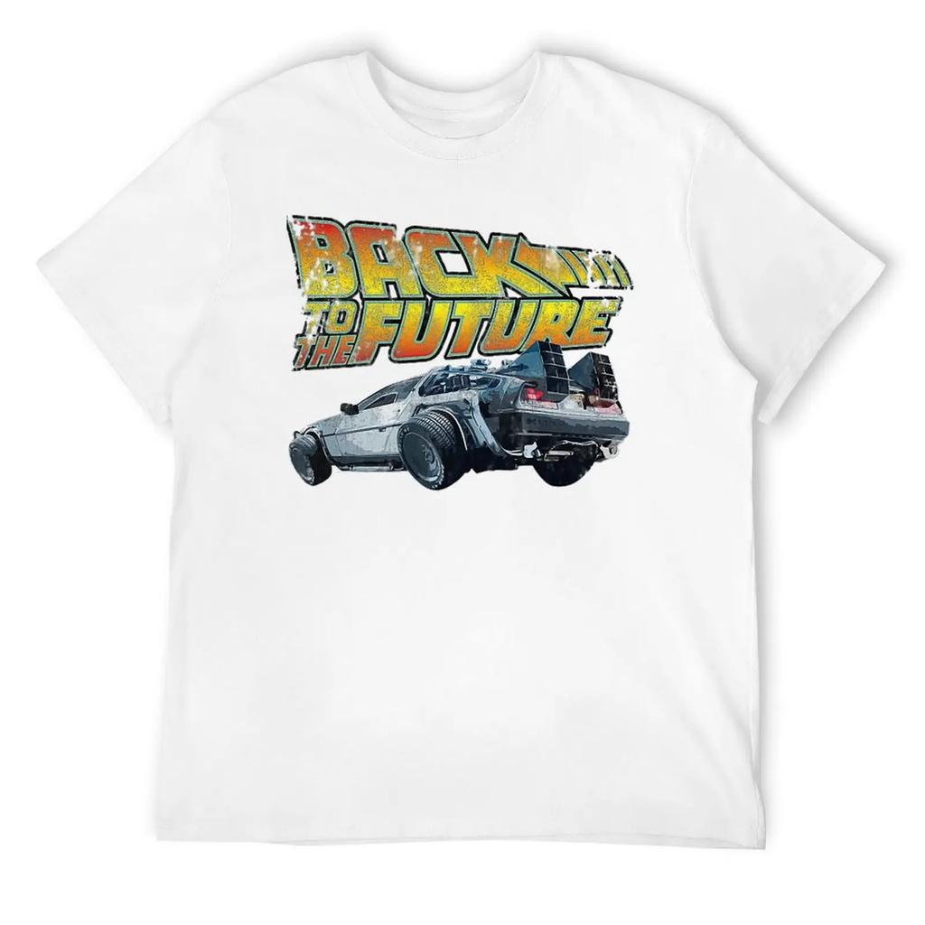 To The Future Classic Vintage For T-shirt Round Neck Sports  Funny Joke Top Tee Novelty Leisure USA Size