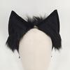 Hair Hoop Plush Cat Ear Decor Elastic Headgear Handmade Faux Animal Ears Metal Frame Bendable Headband Halloween Photography Accessories