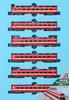 MicroAce N Gauge Tobu 1800 Series Express Ryomo with White Model Train Stripe, 6-Car Set, A2092,