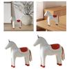 Wooden Horse Ornament Christmas Table Decoration for Bookshelf Table Office
