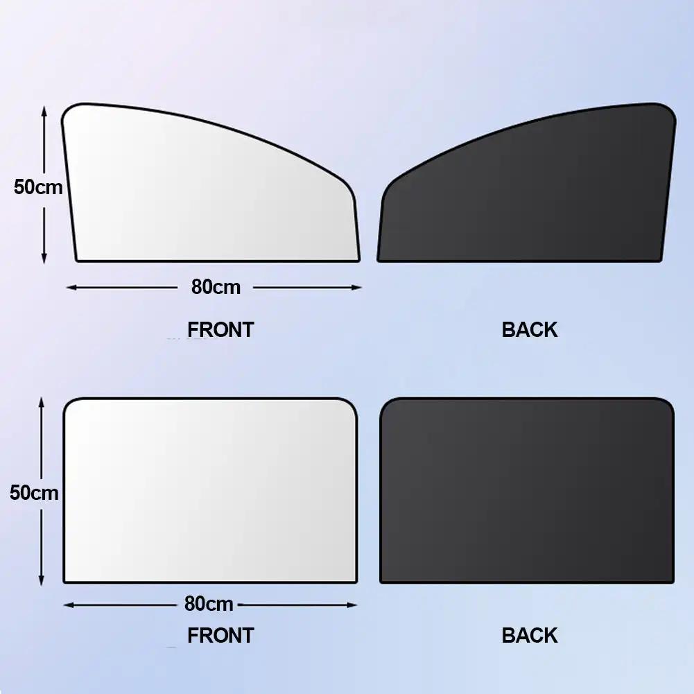 Magnetic Car Window Sunshade UV Blocking Curtain Side Window Front Windows Rear Windows Privacy Protector Auto Accessories