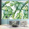 Watercolor Tropical Leaf Tapestry Wall Hanging Bohemian Minimalist Art Plant Flowers Ins Style Living Room Bedroom Home Decor