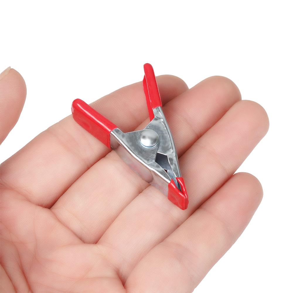 1pc Home Fixed Tools Hand Tools Micro Powerful Metal Spring Clamps Woodworking Grip A-shaped Clip