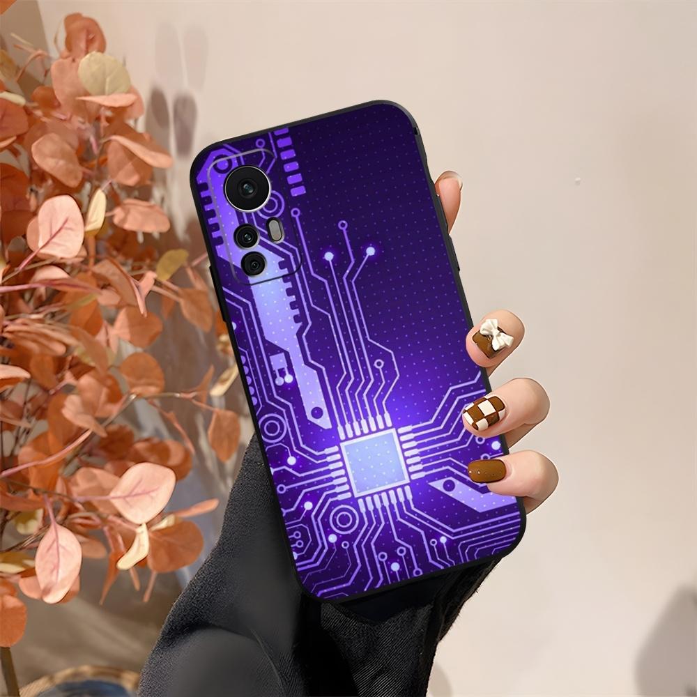 Cool Circuit Board Phone Case Fundas For Xiaomi 15 14 12 Lite Pro 13 11t POCO X5 M6 M5 X6 X3 F5 F6 Pro Cover
