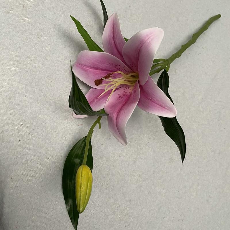 Realistic 3d Cloth Artificial Lilies Fake Flowers For Wedding Decor Home Staging Photography Props