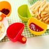 5Pcs Dip Clip Bowls for Plates Seasoning Dish Dip Containers Table Bowl
