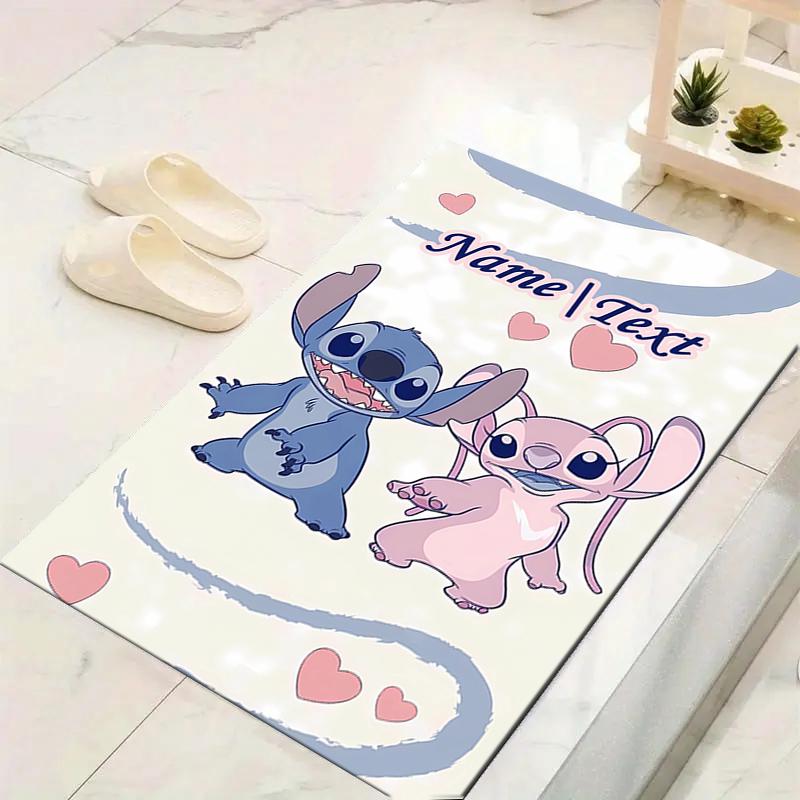 Custom 1Pc Lilo Stitch Friendship Rug Office Carpet Indoor Outdoor Entrance Doormat Nonslip Soft And Comfortable Living Room D916310