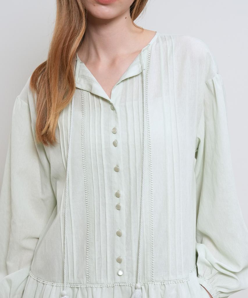 General Idea Pintuck Low-Rise Dress [Mint] / Gf2Lop507