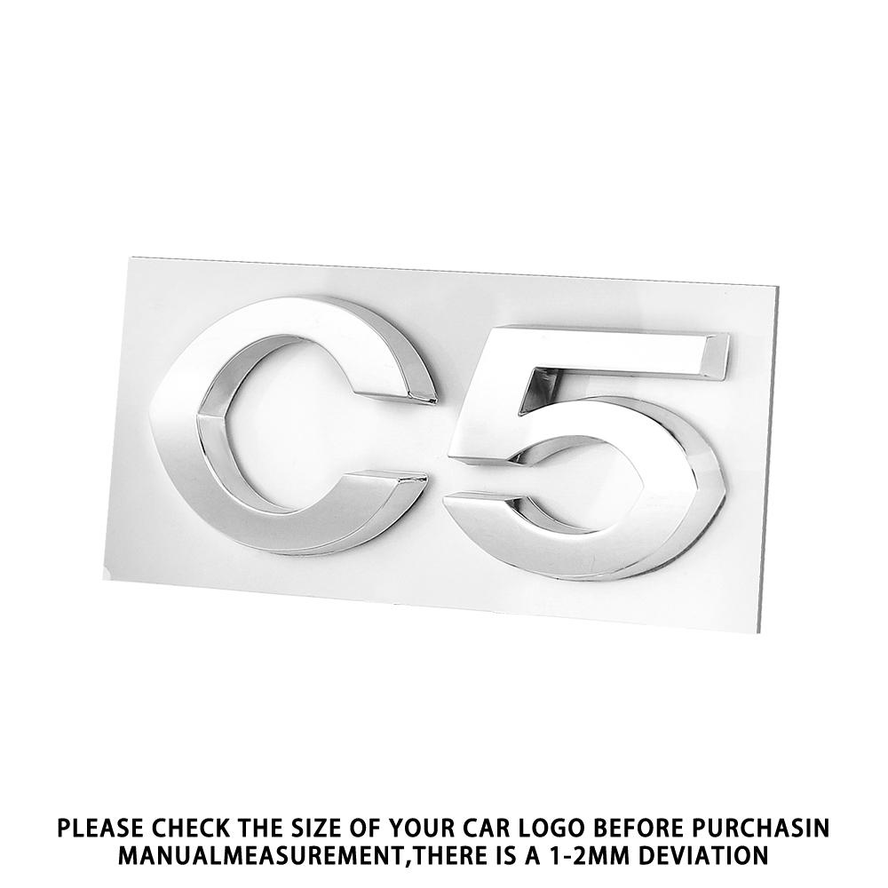 AFD1 1pcs 3D ABS Car Letter Badge Sticker Car Body Trunk Decorative Sticker For Citroen C2 C4 C5 Aircross VTS C-ELYSEE Berlingo C4L