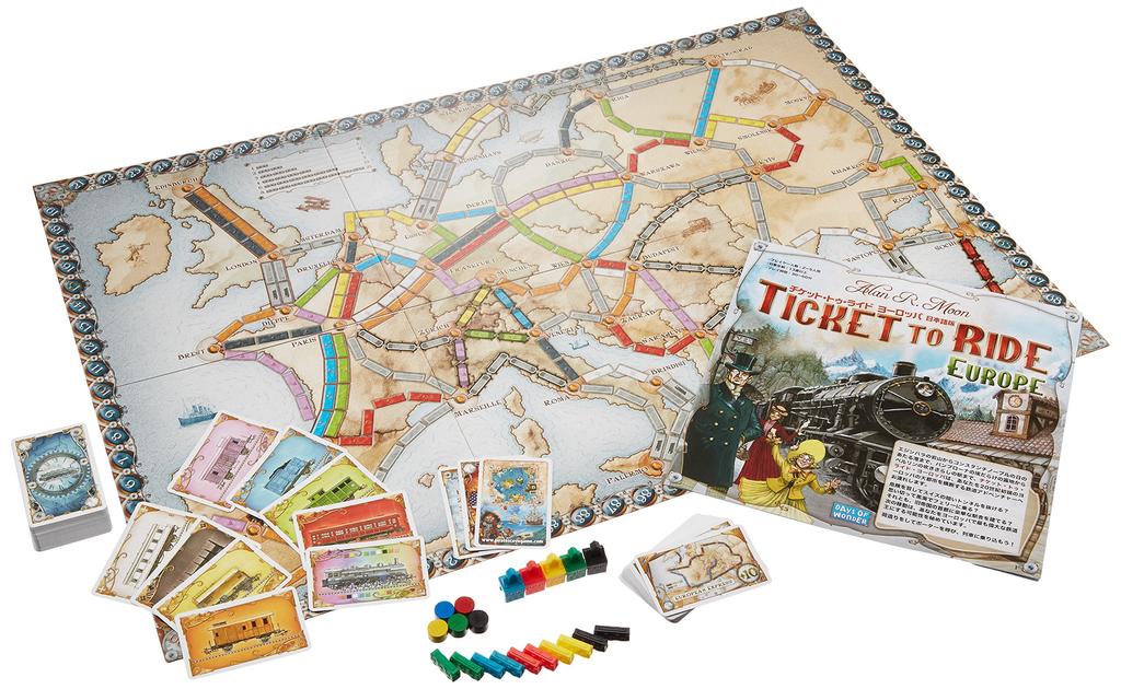 Ingresso para Hobby Japan para Ride Europe para maiores de 13 anos e jogo de tabuleiro (Versão japonesa) (2-5 jogadores, 30-60 minutos, até)
